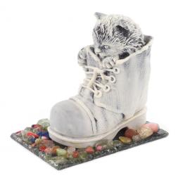 Сувенир &amp;quot;Кот в ботинке&amp;quot; из мрамолита