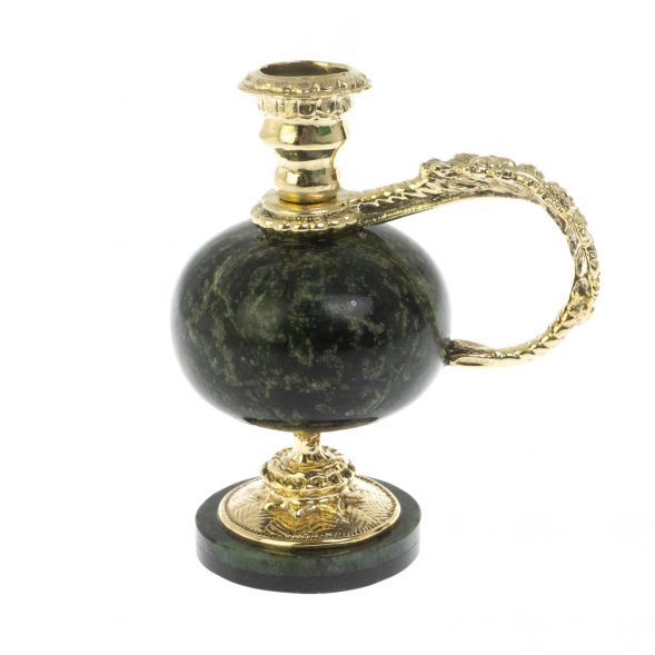 Подсвечник из бронзы с ручкой 128759