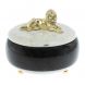 Шкатулка круглая &amp;quot;Лев&amp;quot; из мрамора 129129