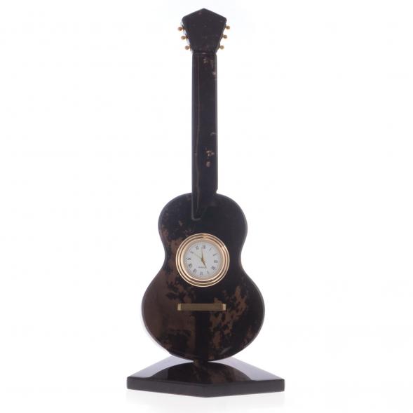 Настольные часы &amp;quot;Гитара&amp;quot; черный обсидиан 121948