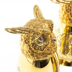 Стопки перевертыши "Филин" 70 мл 3 шт в подарочной упаковке Златоуст