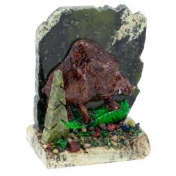 Сувенир &amp;quot;Кабан&amp;quot; камень змеевик