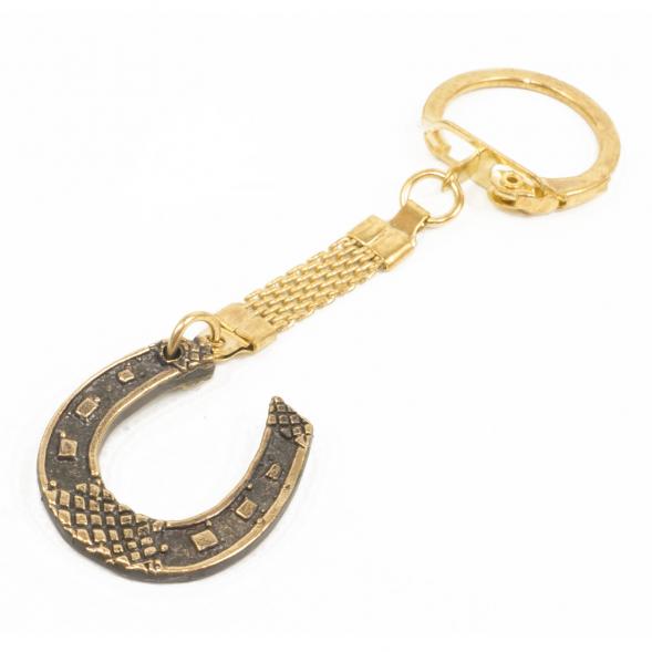Брелок из бронзы Подкова на удачу 90х25 мм 117480