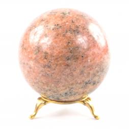 Шар камень розовый мрамор 8 см