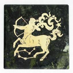 Магнит знак зодиака "Стрелец" змеевик