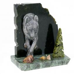 Сувенир &amp;quot;Волк&amp;quot; камень змеевик