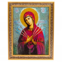 Икона &amp;quot;Семистрельная&amp;quot; рамка багет 18х23 см