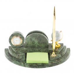 Настольный мини-набор &amp;quot;Глобус&amp;quot; змеевик