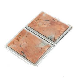 Портсигар на 10 сигарет с зажигалкой камень пегматит