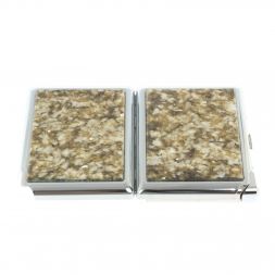 Портсигар на 20 сигарет с зажигалкой камень жельбертит