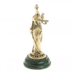Статуэтка &amp;quot;Фемида&amp;quot; на подставке из нефрита