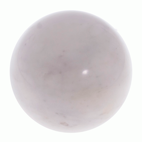 Шар 11 см белый мрамор 122201