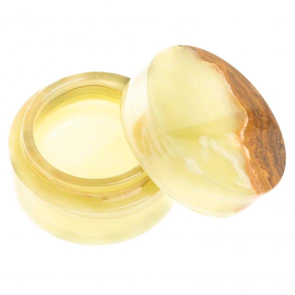 Шкатулка &amp;quot;Пудреница&amp;quot; из оникса 7,5х7,5х4,5 см (3) 123903