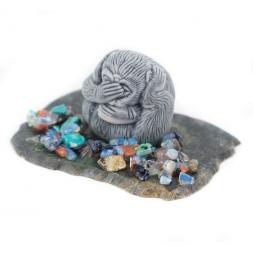 Сувенир &amp;quot;Обезьяна круглая&amp;quot; из мрамолита