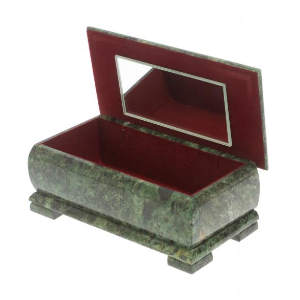 Шкатулка &amp;quot;Хозяйка медной горы&amp;quot; с иллюстрацией под малахит 18х9х8 см 127125