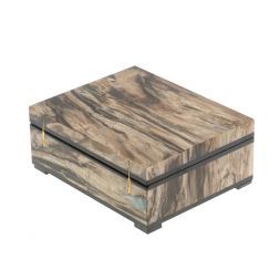 Шкатулка из окаменелое дерево 11,5х9х4,5 см