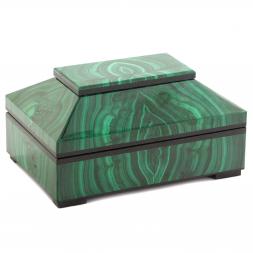 Ларец из натурального малахита &amp;quot;Сказка&amp;quot; 10х7х5,5 см
