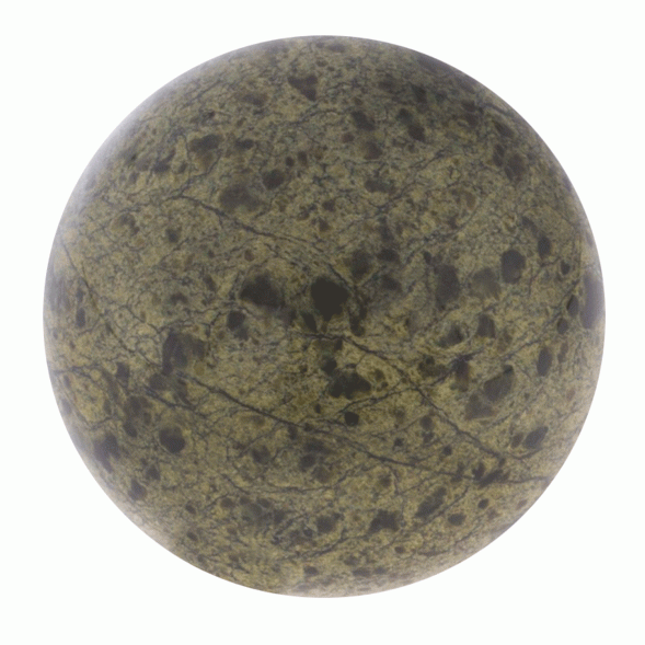 Шар 9 см зеленый змеевик 122202