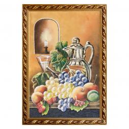 Натюрморт "Фрукты" багет 46х66 см, каменная крошка
