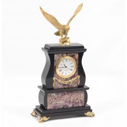 Часы &amp;quot;Орел&amp;quot; камень флюорит бронза