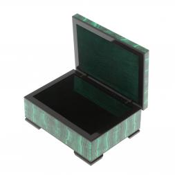 Шкатулка из малахита 15х11х6,3 см