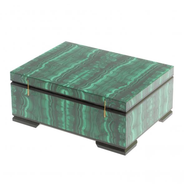 Шкатулка из малахита 15х11х6,3 см 126971