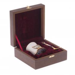 Кофейная чашка "Белый лебедь" фарфор 80 мл в подарочной упаковке Златоуст