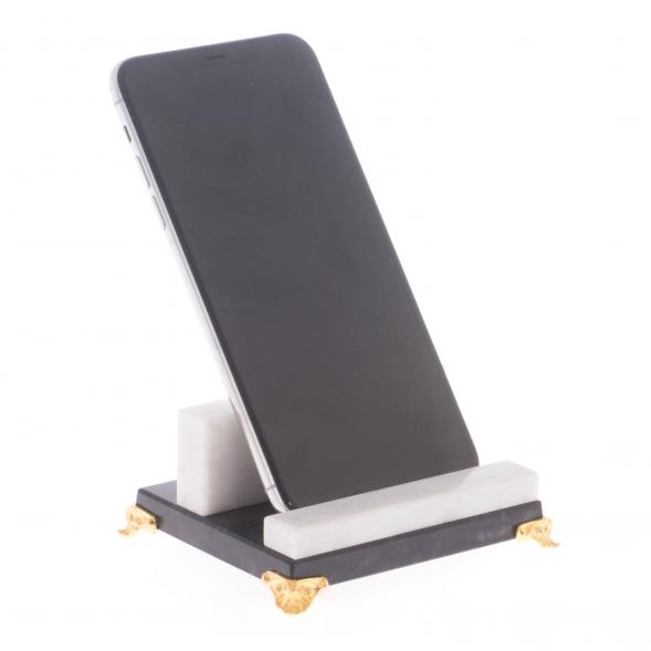 Настольная подставка под телефон камень мрамор 121927