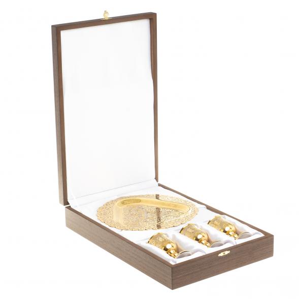 Набор рюмки на подносе 40 мл 3 шт Златоуст 122945