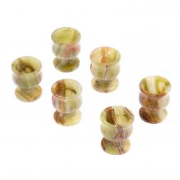 Набор рюмок из оникса 6 шт в футляре 40 мл 4х5 см (1,5х2)