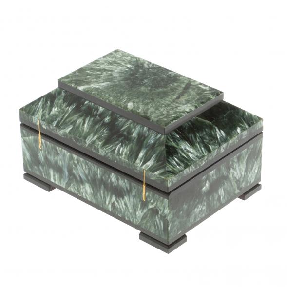 Ларец из серафинита 11х8х6,5 см 126972