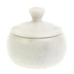 Сахарница из белого мрамора 9х8 см