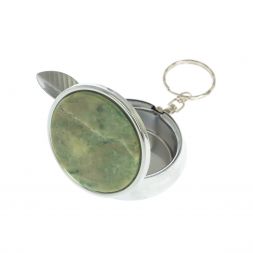 Пепельница карманная камень жадеит 5х5,5х2 см