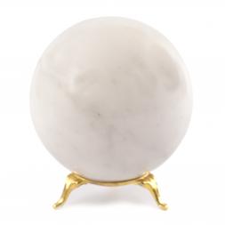 Шар 8,5 см из натурального белого мрамора