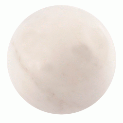 Шар 8,5 см из натурального белого мрамора