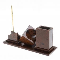 Письменный набор &amp;quot;Стандарт&amp;quot; камень обсидиан