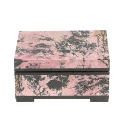 Шкатулка из родонита 8х6х4,3 см