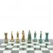 Шахматы &amp;quot;Средневековые рыцари&amp;quot; фигуры бронза / патина 44х44 см мрамор змеевик 128394