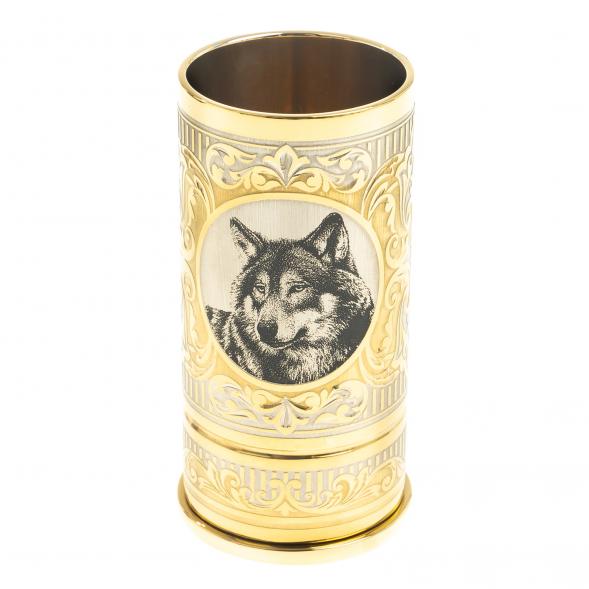 Стопка гильза &amp;quot;Волк&amp;quot; 40 мл Златоуст 123271