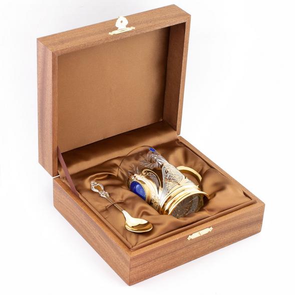 Подстаканник &amp;quot;Лазуритовый&amp;quot; Златоуст 113950