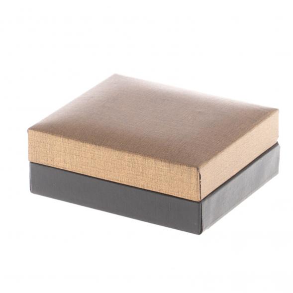 Набор запонки овальные и зажим для галстука камень серафинит 124492