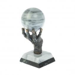 Статуэтка &amp;quot;Бронзовая рука&amp;quot; с шаром 4 см серый мрамор