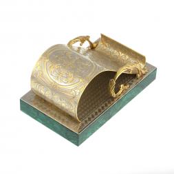 Подставка для смартфона камень малахит Златоуст