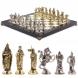 Шахматы подарочные &amp;quot;Рыцари крестоносцы&amp;quot; доска 44х44 см камень мрамор змеевик 120717