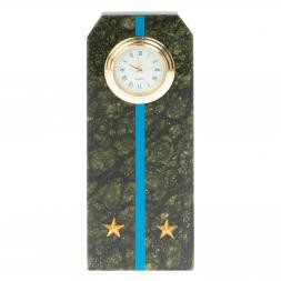 Часы "Погон лейтенант ВВС, ВКС, ВДВ" серпентинит