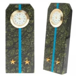 Часы "Погон лейтенант ВВС, ВКС, ВДВ" серпентинит