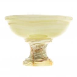 Ваза для фруктов, конфетница из камня оникс 10х10х7 см (4)