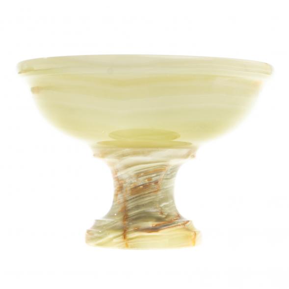 Ваза для фруктов, конфетница из камня оникс 10х10х7 см (4) 123908