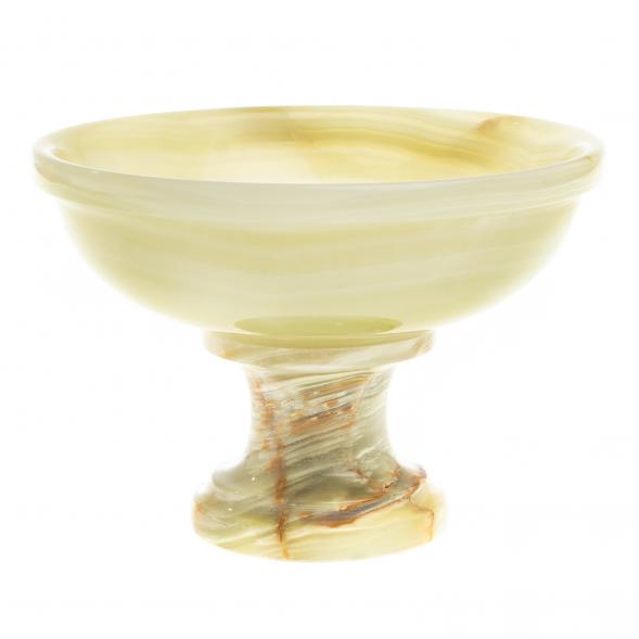 Ваза для фруктов, конфетница из камня оникс 10х10х7 см (4) 123908