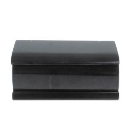 Шкатулка из черного змеевика 15х7,5х6 см